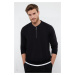 Trendyol Black Slim Fit Crew Neck Textured Knitwear Sweater