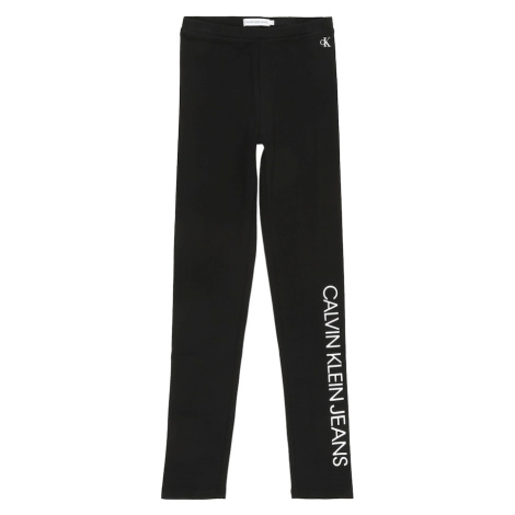 Calvin Klein Jeans Legíny  čierna / biela