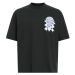 AllSaints Tričko 'GRID'  čierna / biela