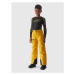 4F JUNIOR-TROUSERS FNK-JAW23TFTRM360-71S-YELLOW Žltá