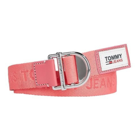 Tommy Jeans Opasok - TJW WEBBING ESSENTIAL BELT ružový