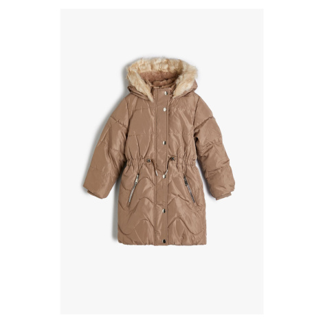 Koton Girls Beige Coat