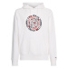 Tommy Jeans Mikina - TJM CIRCULAR GRAPHIC HOODIE biela