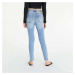 Kalhoty Noisy May Agnes HW Ankle Button Skinny Jeans Blue