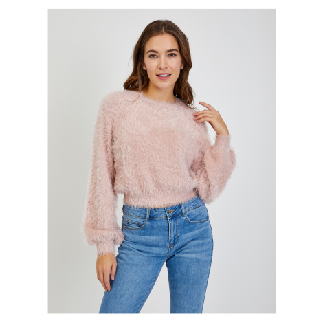 Pink Ladies Sweater with Balloon Sleeves ORSAY - Women