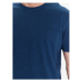 Sisley Tričko 3YR7S101K Modrá Slim Fit
