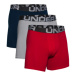 Pánske boxerky UNDER ARMOUR 3 PACK-UA Charged Cotton 6in-RED