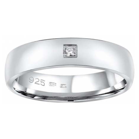 Silvego Snubný strieborný prsteň Poesia pre ženy QRG4104W 62 mm