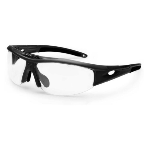 Salming V1 PROTEC EYEWEAR SR Ochranné okuliare na florbal, tmavo sivá, veľkosť