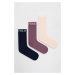 Ponožky Polo Ralph Lauren 3-pak dámske, tmavomodrá farba