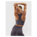 Dámska tréningová športová podprsenka 4F SPORT BRA-AW23USBAF070-24A-MIDDLE GREY ALLOVER