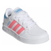 Juniorská rekreačná obuv ADIDAS Breaknet cloud white acid red sky rush