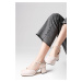 Mio Gusto Franka Beige Color Platform Women's Heeled Shoes