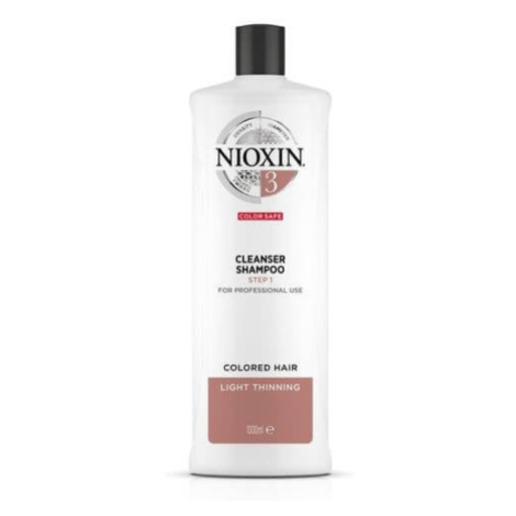 Nioxin Čistiace šampón pre jemné farbené mierne rednúce vlasy System 3 1000 ml