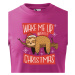 Detské tričko Zobuďte ma až ked budú Vianoce - vianočné tričko