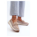 Women's suede loafers D&A Beige