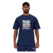 New Balance  Hoops graphic t-shirt  Tričká a polokošele Modrá