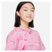 Nike NK NSW TEE BOXY SWOOSHFETTI Dievčenské tričko, ružová, veľkosť