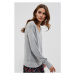 Sweater with a neckline on the back