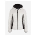 Čierno-biela dámska prešívaná zimná bunda s kapucou O'Neill Baffle Igneous Jacket