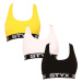 3PACK women's bra Styx sport multicolor