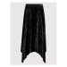 TWINSET Plisovaná sukňa 212AT2342 Čierna Regular Fit