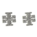 Tory Burch Set náhrdelník a náušnice Kira Pave Pendant And Stud Earring Set 145510 Strieborná