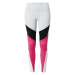 Reebok Športové nohavice  ružová / čierna / biela