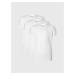 Pánske tričko 3 Pack T-Shirts Cotton Classics 000NB4011E100 biela - Calvin Klein