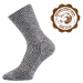 Boma Říp Unisex ponožky zimné s voľným lemom BM000000596300102401 šedá melé