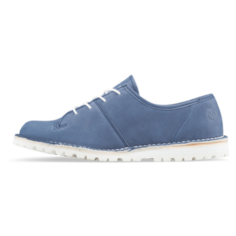 Vasky Pioneer Blue - Pánske kožené topánky modré, ručná výroba jesenné / zimné topánky