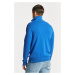 SVETER GANT COTTON FLAMME HALFZIP LAPIS BLUE