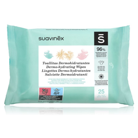 Suavinex Baby Dermo-hydrating Wipes vlhčené obrúsky na tvár a telo