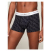 Pánske boxerky 3Pack UM0UM02768 0Y1 Grey/Black/Print - Tommy Hilfiger