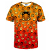 Aloha From Deer Kabuki Mask Burning T-Shirt TSH AFD924 Orange