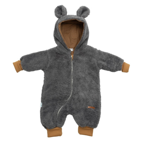 Luxusný detský zimný overal New Baby Teddy bear sivý, veľ:62 , 20C49139