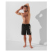 Plavky Karl Lagerfeld Karl Logo Long Boardshorts Black