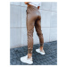 Women's leather joggers TERRACE camel Dstreet