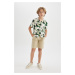 DEFACTO Boy's Bermuda Shorts with Pockets