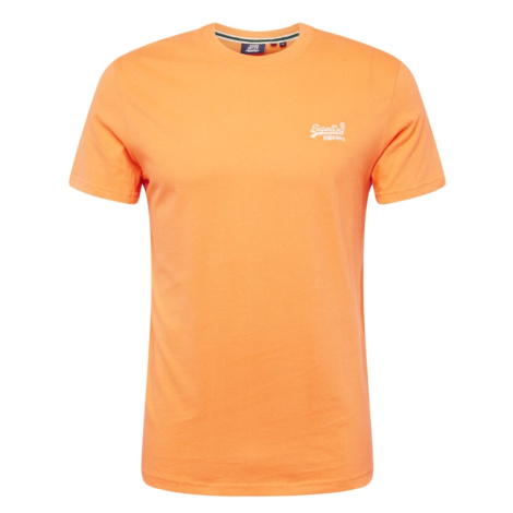 Superdry Tričko 'Essential'  oranžová / biela