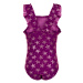 Dievčenské plavky COLOR KIDS Swimsuit w. frills-festival fuchsia