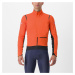CASTELLI Cyklistická zateplená bunda - ALPHA DOPPIO RoS - oranžová