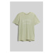 Tričko Woolrich Light Garment Dyed T-Shirt Sage