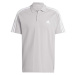 adidas 3-STRIPES PIQUE POLO SHIRT Pánske polo tričko, sivá, veľkosť