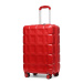 KONO škrupinová batožina s TSA zámkom ABS - červená - 69L