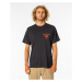 T-Shirt Rip Curl FADE OUT ICON TEE Washed Black