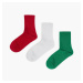 Cropp - Súprava 3 párov ponožiek - Viacfarebná