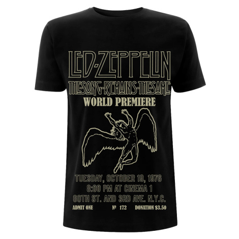 Led Zeppelin tričko TSRTS World Premier Čierna