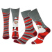 STEVEN Vianočné ponožky Steven-136-108 KL108-sivá