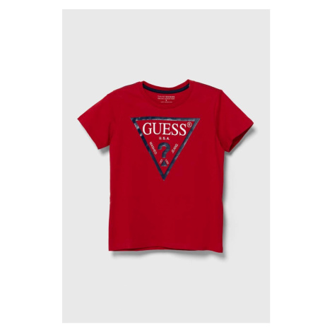 Detské bavlnené tričko Guess